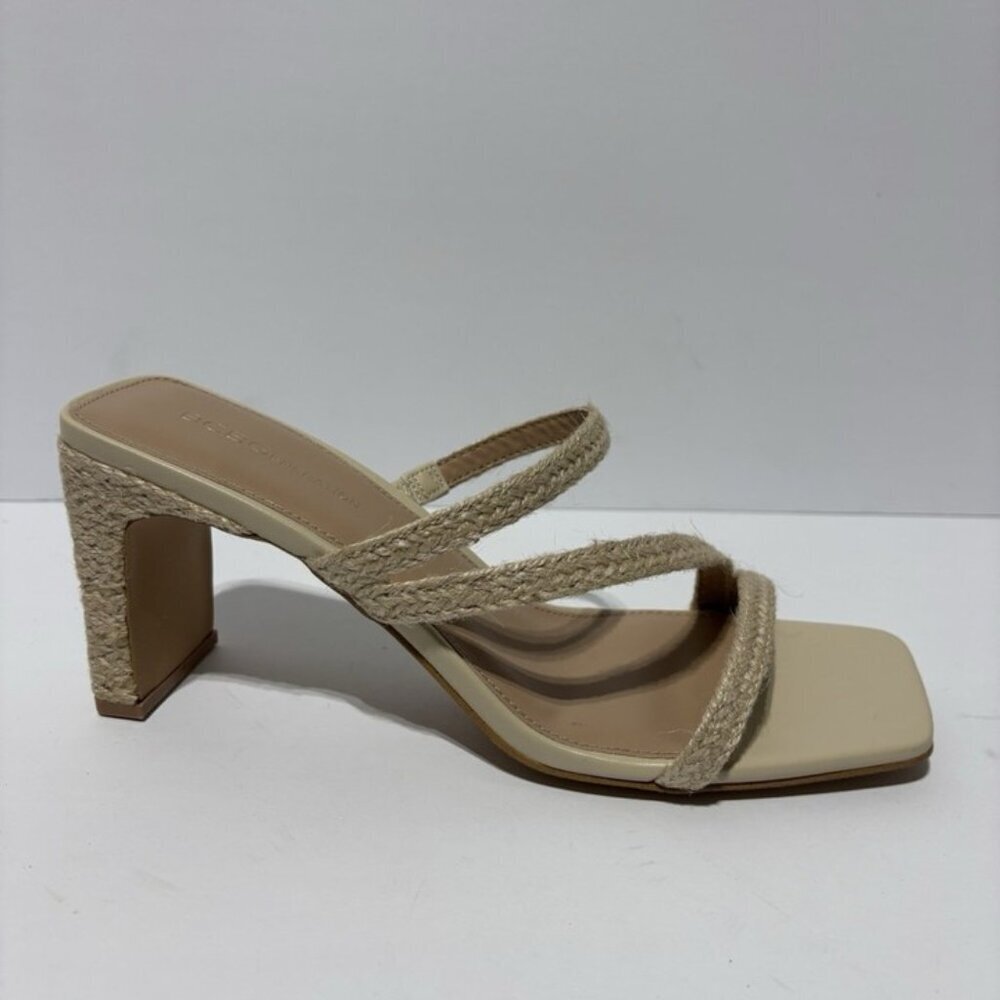 BCBGeneration Women’s Fisher, Natural Heeled Sandals, Size 10 M